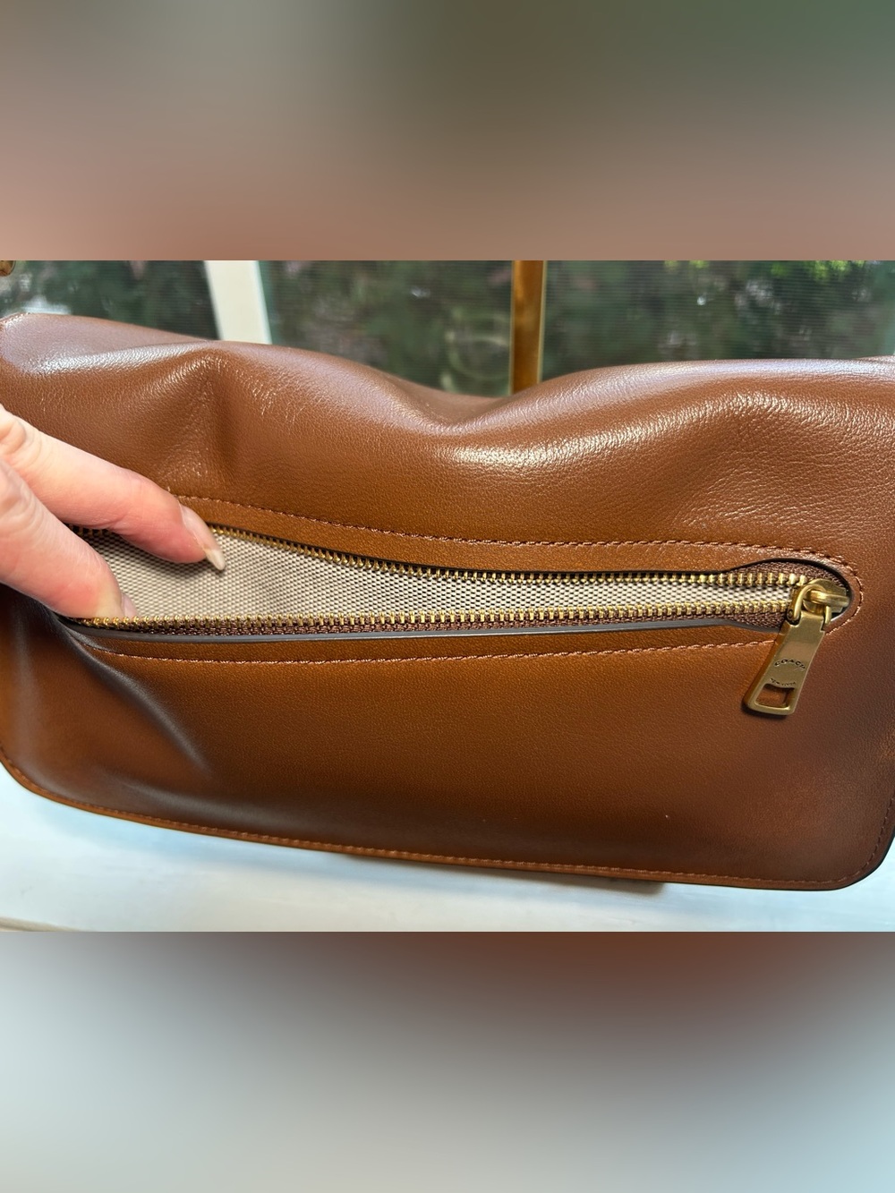 NWOT🌸COACH Tabby 26 Loved Leather Distressed Brown Shoulder Bag (Soft Tabby) - Picture 11 of 16